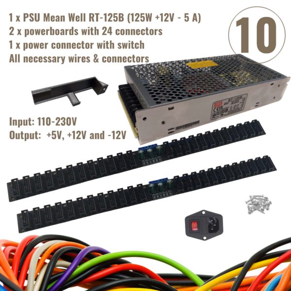 PSU kit for Eurorack Case 1x125-2x24