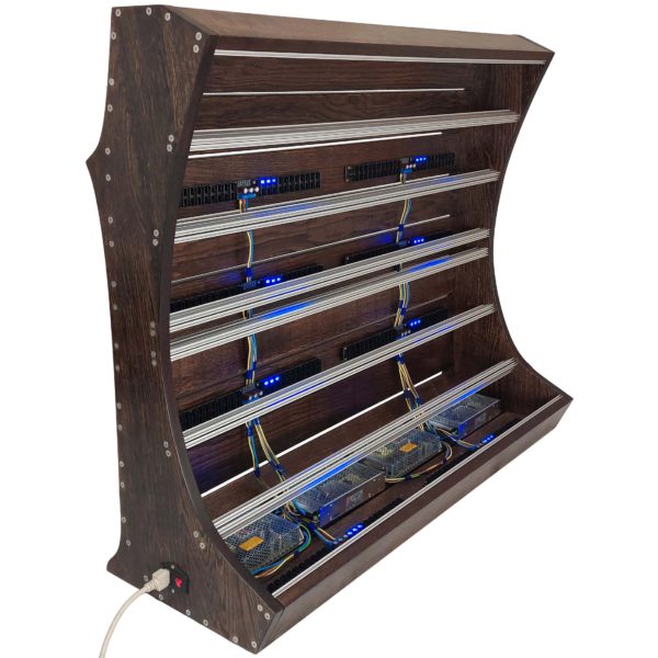19u Marizilla eurorack case. Dark Oak