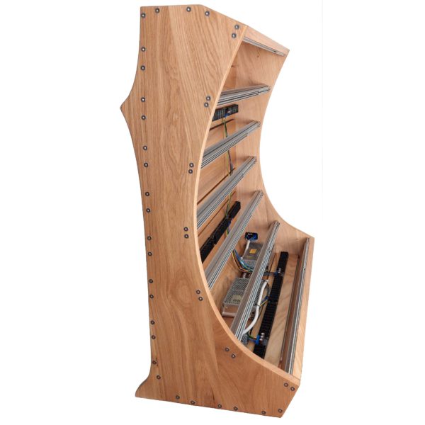 18u Marizilla eurorack case. Oak