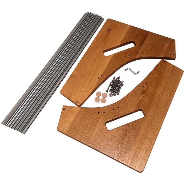 Oak Wood Side Panels for 10U Eurorack Case MARIA