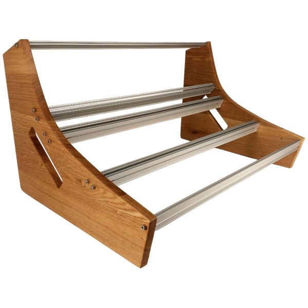 Oak Wood Side Panels for 10U Eurorack Case MARIA
