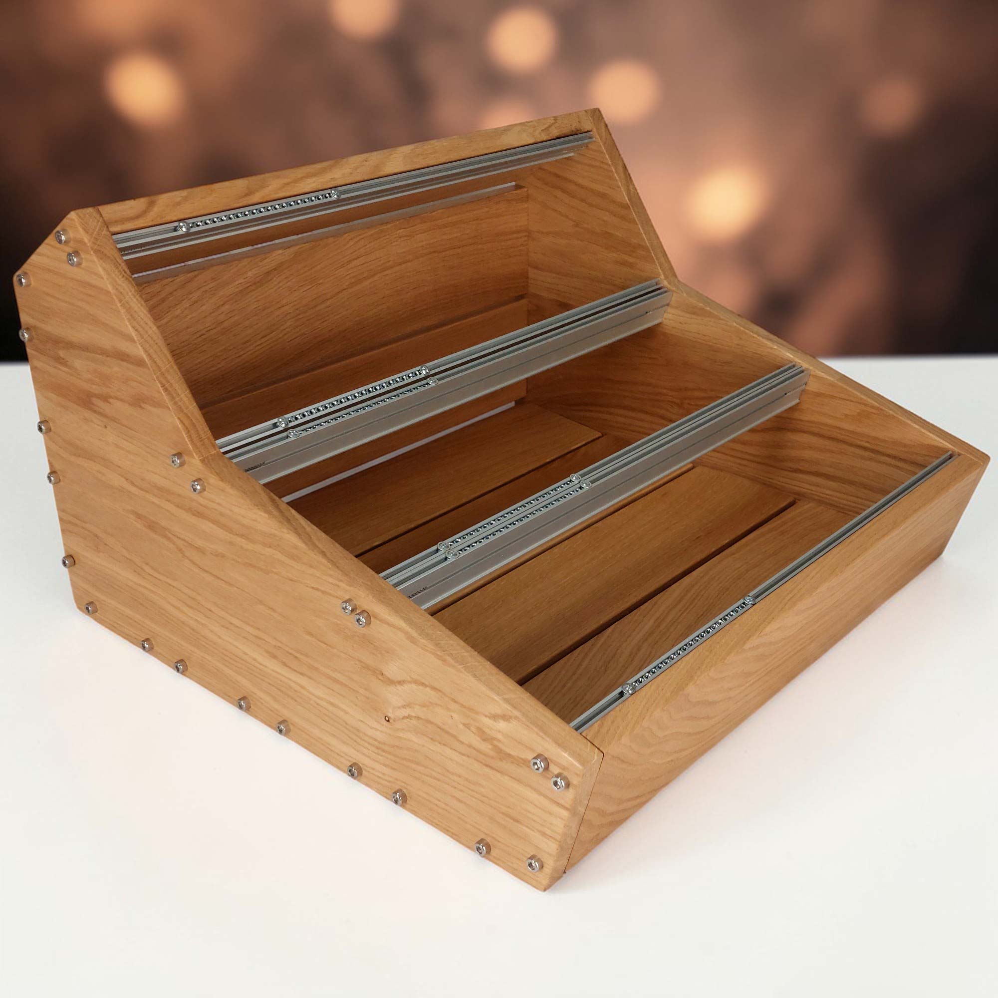 9U Eurorack Case Vita solid oak