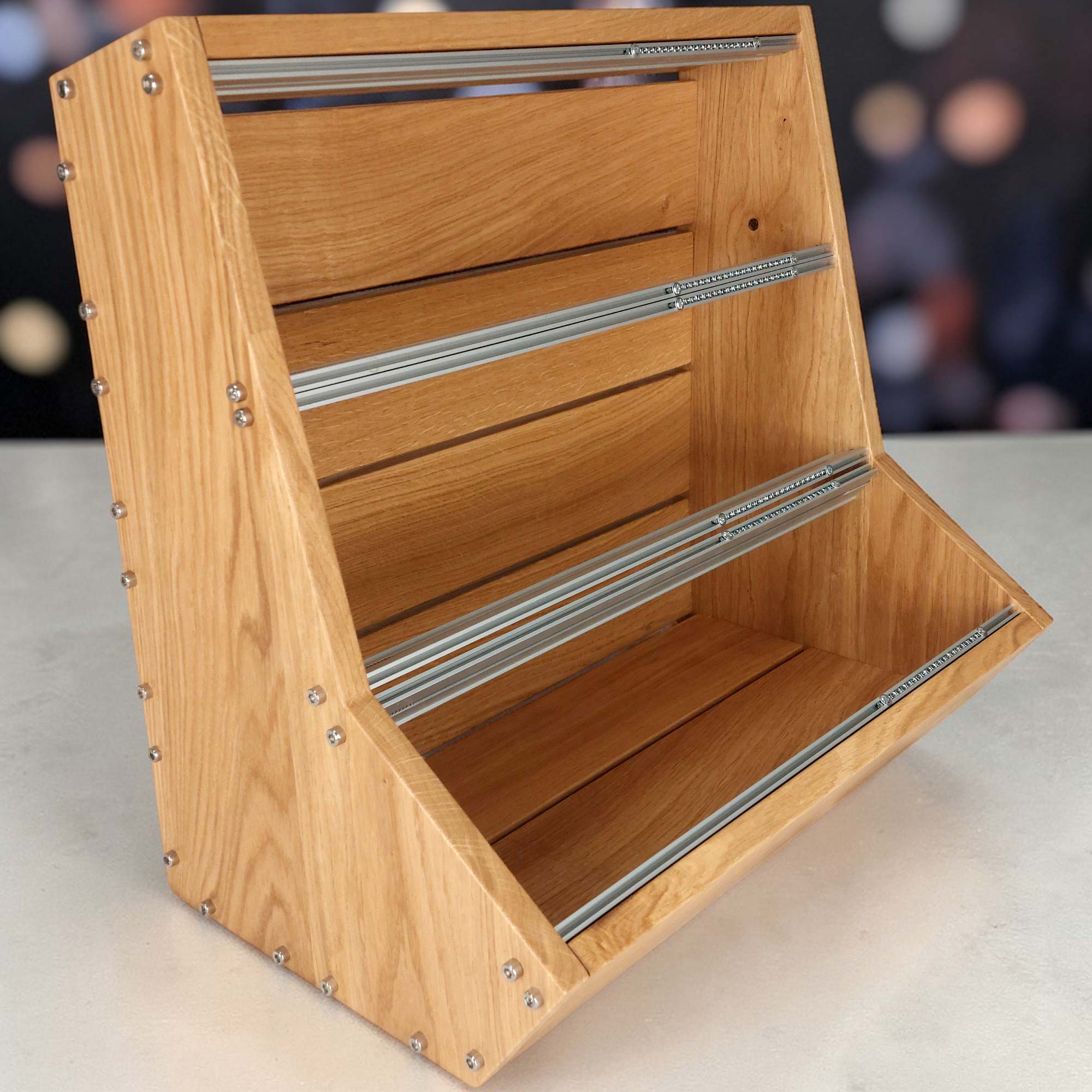 9U Eurorack Case Vita solid oak